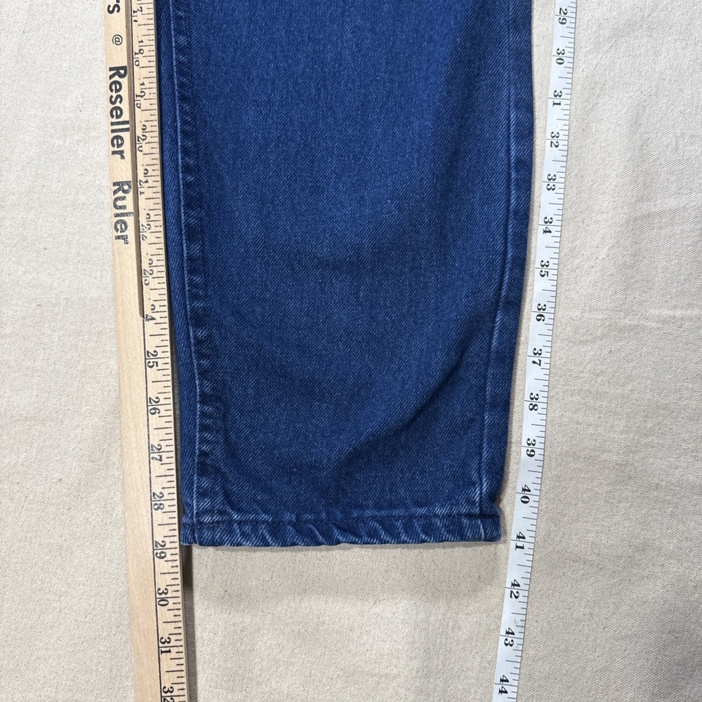 90s Vintage Lee Womens 16 Western Jeans Dark Wash Crop Straight Leg High Waist - Picture 4 of 9